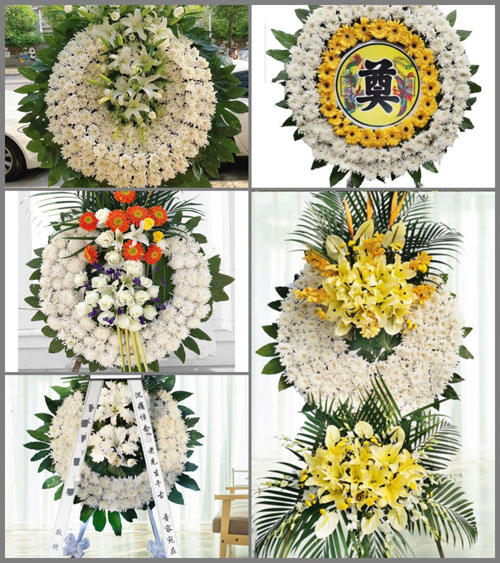 山东青岛平度市明村镇于家屋子村花圈速递